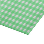 Grüner Gingham Schneidebrett (Ecke)