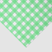 Grüner Gingham Seidenpapier (Ausschnitt)