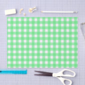 Grüner Gingham Seidenpapier (Handwerk)