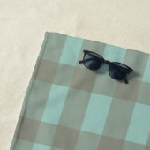 Grüner Gingham Strandtuch (Beispiel)