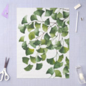 Grüner Ginkgo Biloba - Seidenpapier (Basteln)