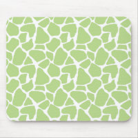 Grüner Giraffen-Druck Mousepad
