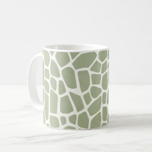Grüner Giraffenaufdruck Kaffeetasse