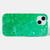 Grüner Glitter Case-Mate iPhone Hülle (Rückseite (Horizontal))