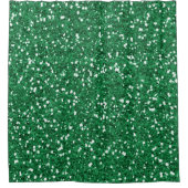 Grüner Glitter Duschvorhang (Vorderseite)