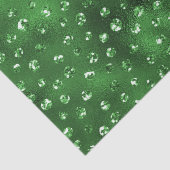 Grüner Glitter Glam Punkte Muster Seidenpapier (Detail)