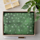Grüner Glitter Glam Punkte Muster Seidenpapier (Geschenk)