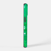 Grüner Glitter iPhone 15 Hülle (Rechte Seite)