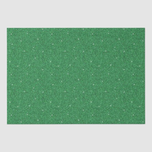 Grüner Glitter Seidenpapier (Vorderseite)
