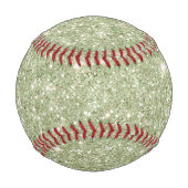Grüner Glitterfunkel Baseball (Rückseite)