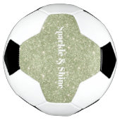 Grüner Glitterfunkel Fußball (Gedreht)