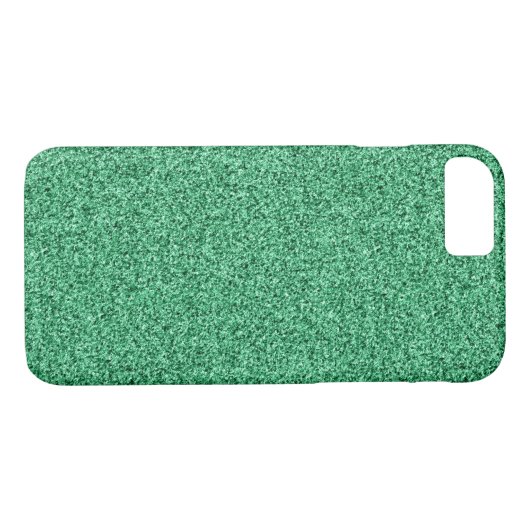 Grüner Glitzer Case-Mate iPhone Hülle (Rückseite (Horizontal))