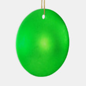 Grüner Glitzer Eleganter Urlaub Keramik Ornament (Rechts)