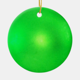 Grüner Glitzer Eleganter Urlaub Keramik Ornament