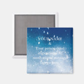 Grüner Glitzer für benutzerdefinierte Motivierend  Magnet (Vorderseite/Rückseite)