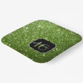 Grüner Glitzer Glitzern Sweet 16 Pappteller (Gewinkelt)