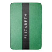 Grüner Glitzer, Hintergrund des Glitzer, Ihr Name Badematte (Vorderseite Vertikal)