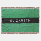 Grüner Glitzer, Hintergrund des Glitzer, Ihr Name Decke (Vorderseite)