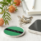 Grüner Glitzer, Hintergrund des Glitzer, Ihr Name Schlüsselanhänger (Seite)