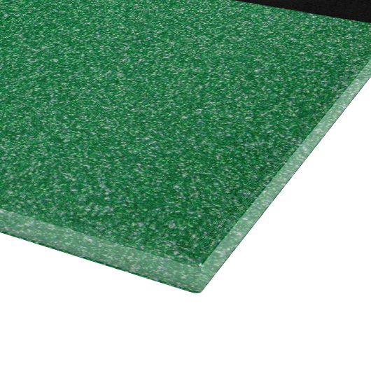 Grüner Glitzer, Hintergrund des Glitzer, Ihr Name Schneidebrett (Ecke)