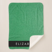 Grüner Glitzer, Hintergrund des Glitzer, Ihr Name Sherpadecke (Vorderseite)