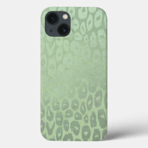 Grüner Glitzer Leopard Textur Case-Mate iPhone Hülle