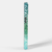 Grüner Glitzer, Marmor, Personalisiert Case-Mate iPhone Hülle (Rückseite / Rechts)