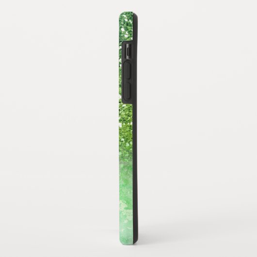 Grüner Glitzer, Marmor, Personalisiert Case-Mate iPhone Hülle (Hinten/Links)