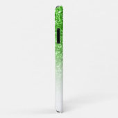 Grüner Glitzer ombre mit blauem Anker Case-Mate iPhone Hülle (Hinten/Rechts)