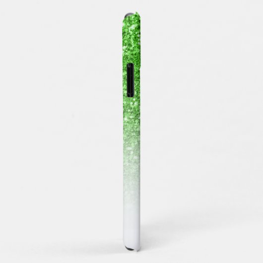Grüner Glitzer ombre mit blauem Anker Case-Mate iPhone Hülle (Hinten/Rechts)