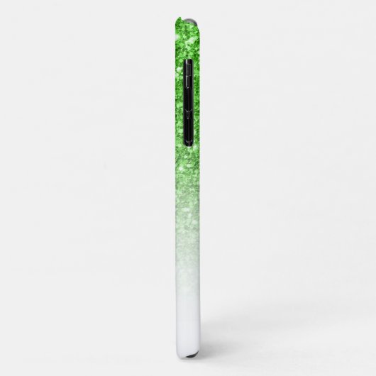 Grüner Glitzer ombre mit blauem Anker Case-Mate iPhone Hülle (Hinten/Links)