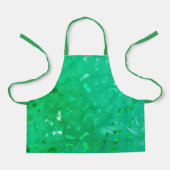 Grüner Glitzer Schürze (Vorderseite)