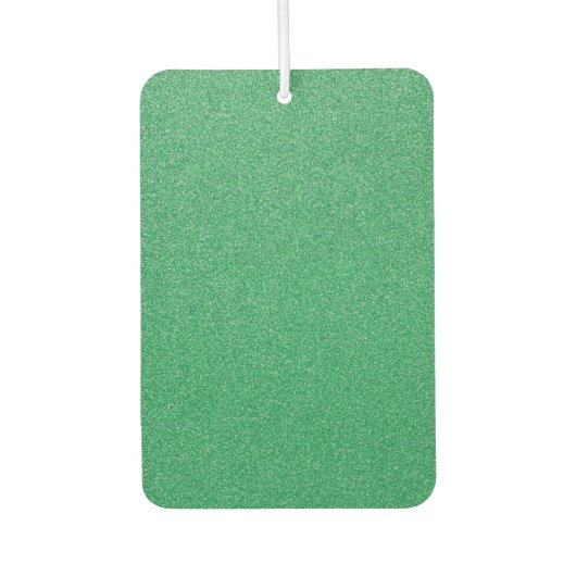Grüner Glitzer, Sparkle, Hintergrund des Glitzer Autolufterfrischer (Vorderseite)