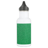 Grüner Glitzer, Sparkle, Hintergrund des Glitzer Edelstahlflasche (Links)