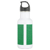 Grüner Glitzer, Sparkle, Hintergrund des Glitzer Edelstahlflasche (Rückseite)