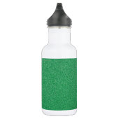 Grüner Glitzer, Sparkle, Hintergrund des Glitzer Edelstahlflasche (Rechts)