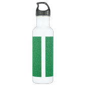 Grüner Glitzer, Sparkle, Hintergrund des Glitzer Edelstahlflasche (Rückseite)