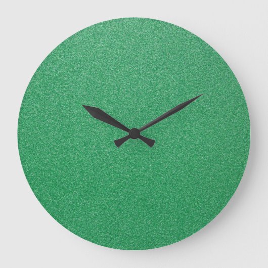 Grüner Glitzer, Sparkle, Hintergrund des Glitzer Große Wanduhr (Vorderseite)