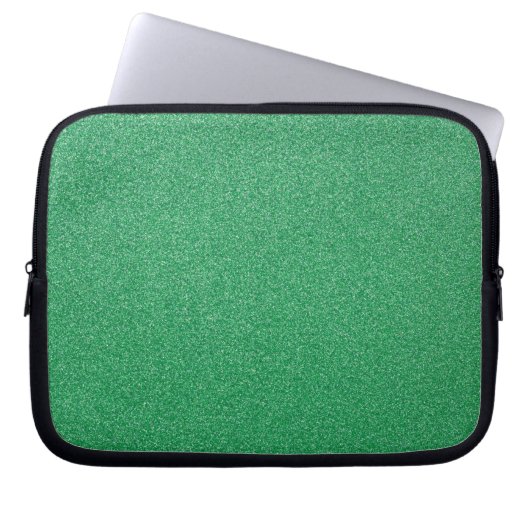 Grüner Glitzer, Sparkle, Hintergrund des Glitzer Laptopschutzhülle (Vorderseite)
