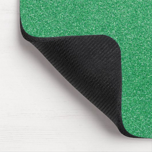 Grüner Glitzer, Sparkle, Hintergrund des Glitzer Mousepad (Ecke)