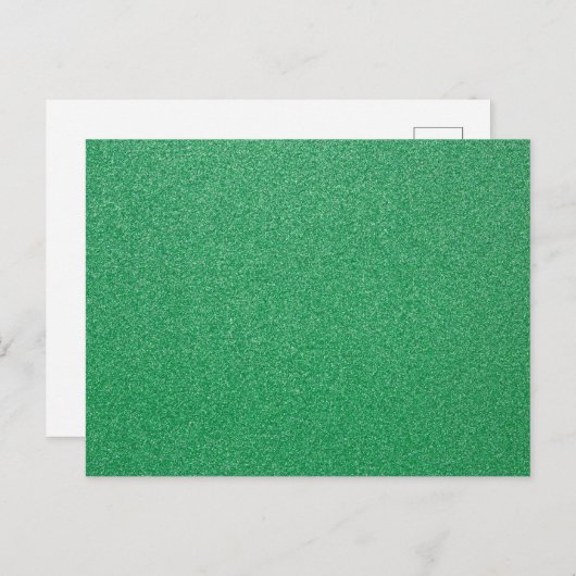 Grüner Glitzer, Sparkle, Hintergrund des Glitzer Postkarte (Vorne/Hinten)