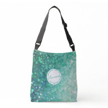 Grüner Glitzer Tote Bag