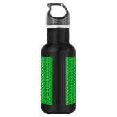 Grüner Glitzer Trinkflasche (Rückseite)