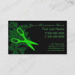 Grüner Glitzer wirbelnde Visitenkarten Visitenkarte