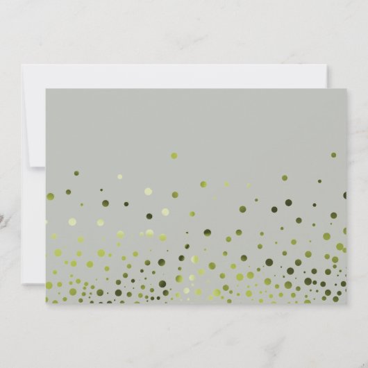 Grüner Glitzer wird meine Einladung sein (Rückseite)