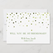 Grüner Glitzer wird meine Einladung sein (Vorderseite)