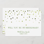 Grüner Glitzer wird meine Einladung sein (Vorne/Hinten)