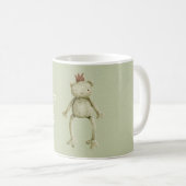 Grüner glücklicher Frosch Kaffeetasse (VorderseiteRechts)