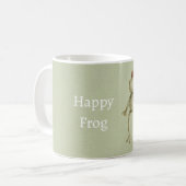 Grüner glücklicher Frosch Kaffeetasse (Vorderseite Links)