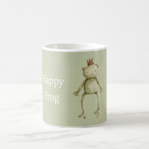 Grüner glücklicher Frosch Kaffeetasse